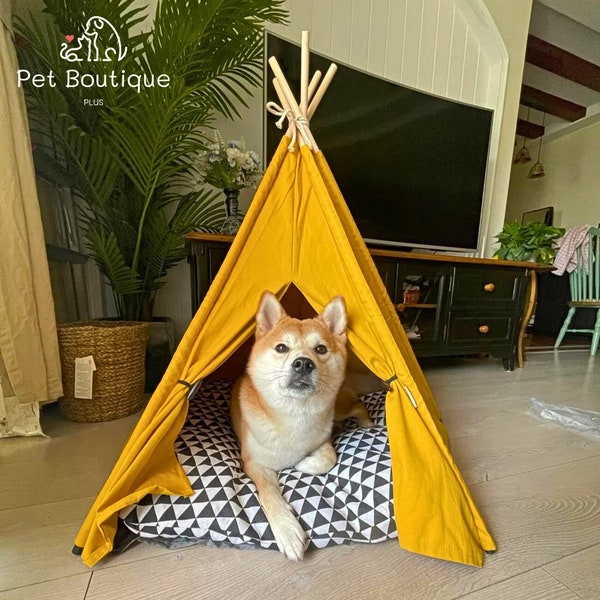 Dog Tent, Cat Tepee, Dog Bed, Cat Tent, Rabbit House, Pet Pillow