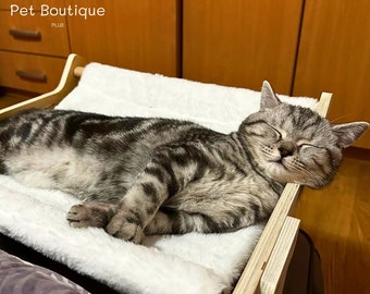 Hamac avec fenêtre pour chat, étagère pour chat, mur de meubles pour chat, hamac pour animal de compagnie