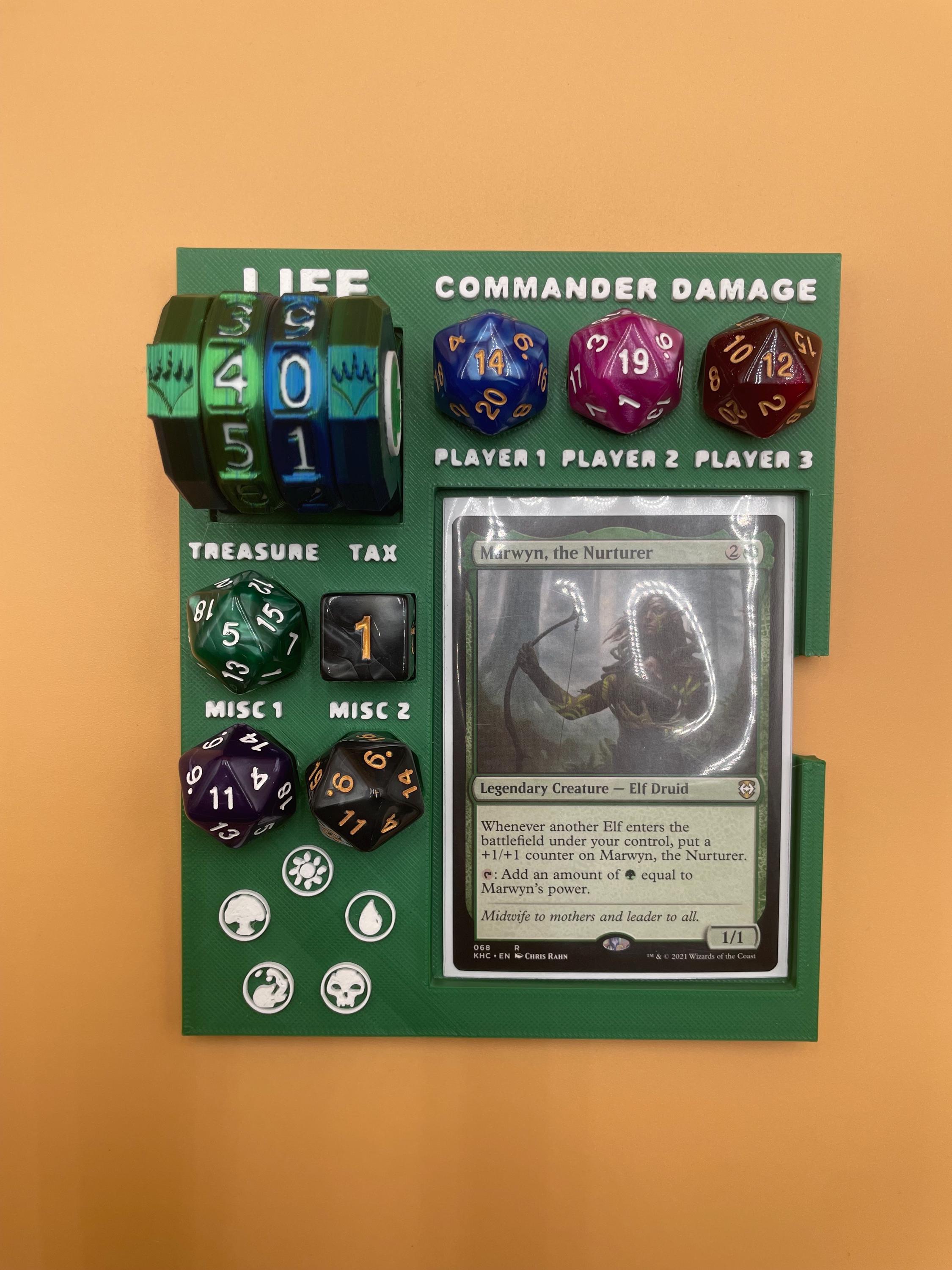 MTG Commander Tray Version 2: 3D Printed Command Zone Organizer - Etsy