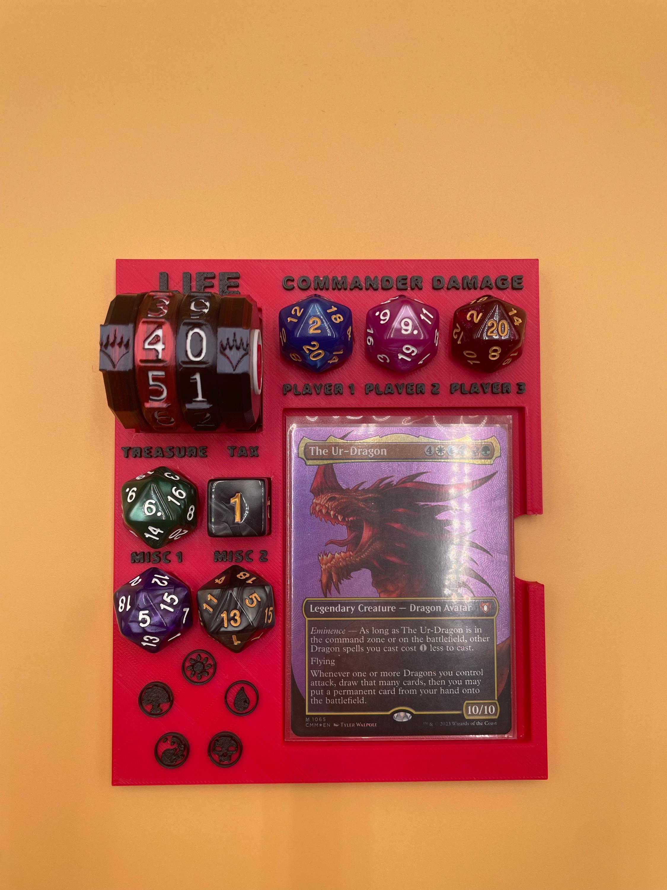 MTG Commander Tray Version 2: 3D Printed Command Zone Organizer - Etsy