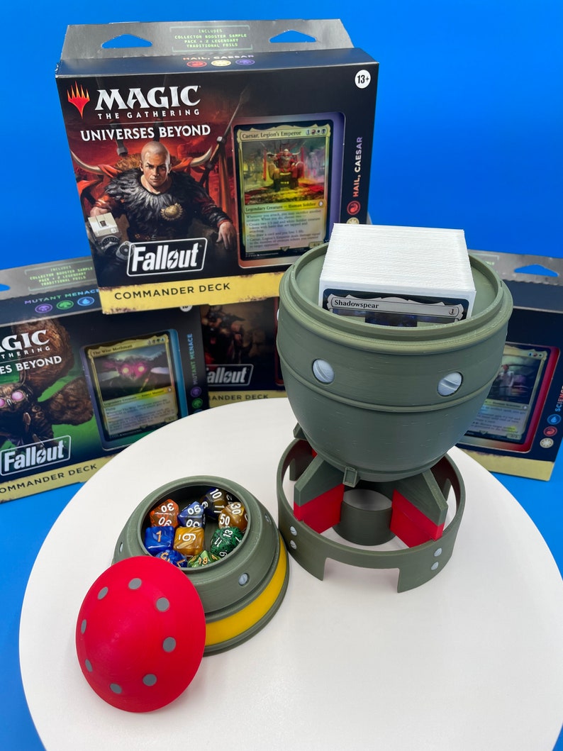 Mini Nuke MTG Deck Box: Fallout Themed 100 Card Storage image 1