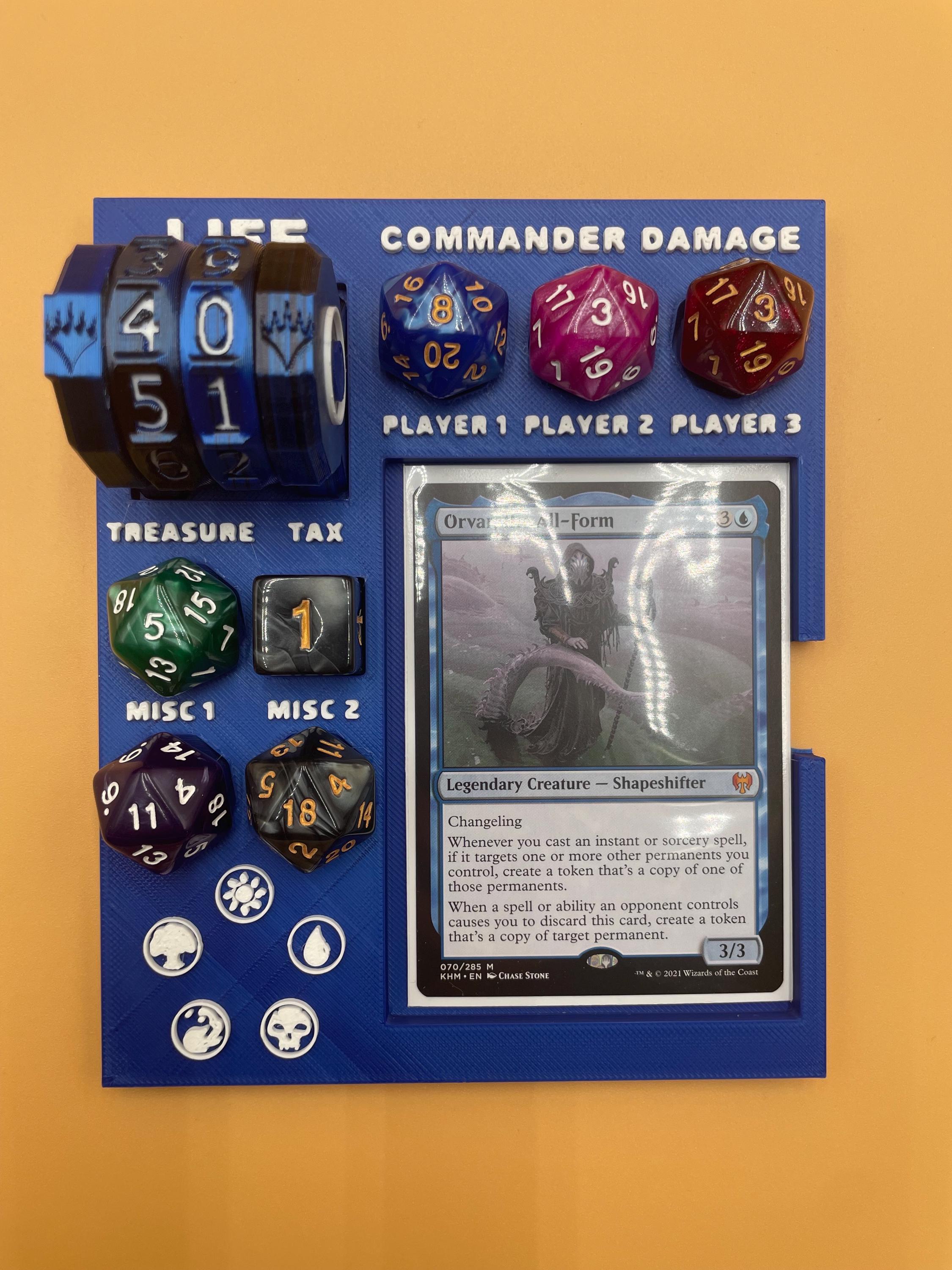 MTG Commander Tray Version 2: 3D Printed Command Zone Organizer - Etsy