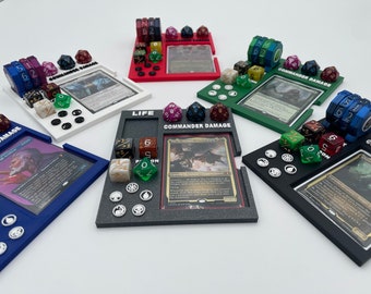 MTG Commander Tray | Magic the Gathering | Command Zone Organizer | 3D Printed | Fable Forged Workshop