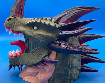 MTG Dragon Deck Box / EDH / Magic the Gathering / 100 cartas / Requiere algo de ensamblaje - ¡Pegamento incluido!