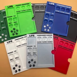 Plateau Commander MTG Version 2 | Magic the Gathering | Organisateur de zone de commandement | Imprimé en 3D | Atelier de fabrication de fables