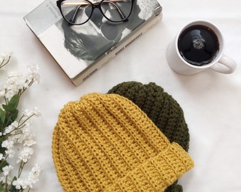 Crochet Ribbed Hat Pattern