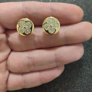 Vintage stylish Monogram LV stud earrings