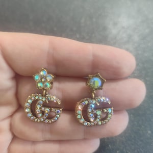 Vintage stylish chic GG earrings