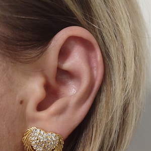 Vintage stylish Monogram LV earrings