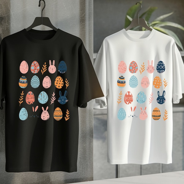 Retro Easter Doodle Png | Sublimation Designs | Christian Easter Png | Easter Shirt Design Png | Jesus Png | Bunny Easter Png