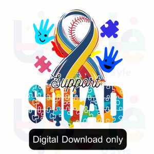 Support Squad Autism Png Sublimation Design Download Autism Ribbon Png Western Png Sport Png Autism Awareness Png Autism Life Png image 1