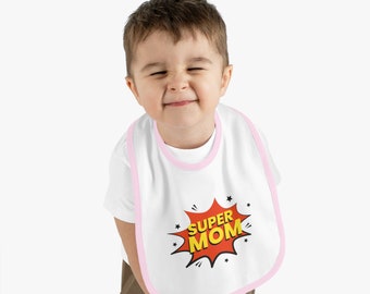 Super MOM - Baby Jersey Bib