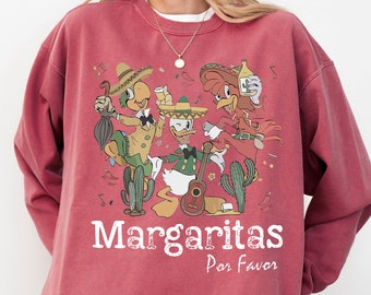 Disney vintage comfort colors shirt, Disney Margarita shirt, Disney Epcot shirt, margaritas Epcot shirt, The Three Caballeros shirt, hoodies