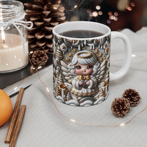 Coffee Mug Sweet Angel perfect for Heise Schoko Perfect Gift Mug Christmas Coffee Mug 11oz Wintertime Gift Mug Christmas