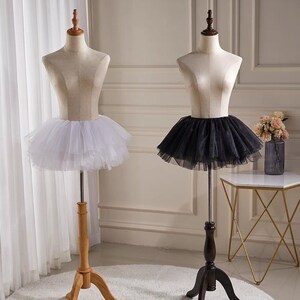 Zwarte tule meisjes Petticoat, peuters meisje rok, kinder Tutu rok, prinses petticoat, meisjes kostuum afbeelding 1