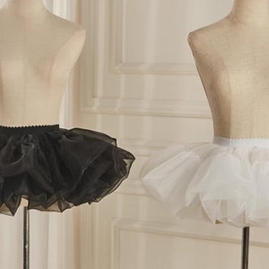 Gonna da balletto nera, sottoveste per bambini, gonna da ballo, tutu per bambini, sottoveste per ragazze, sottoveste in tulle per ragazze, sottoveste in tulle immagine 1