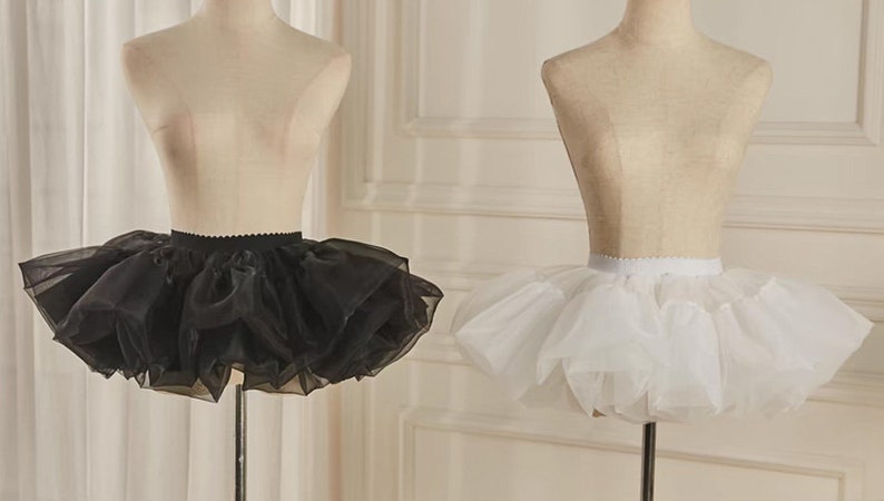 Black ballet skirt, Children's petticoat, Dance skirt, Baby tutu, Girls petticoat, Tulle petticoat for girls, Tulle petticoat zdjęcie 1