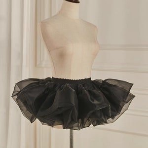 Black ballet skirt, Children's petticoat, Dance skirt, Baby tutu, Girls petticoat, Tulle petticoat for girls, Tulle petticoat zdjęcie 3