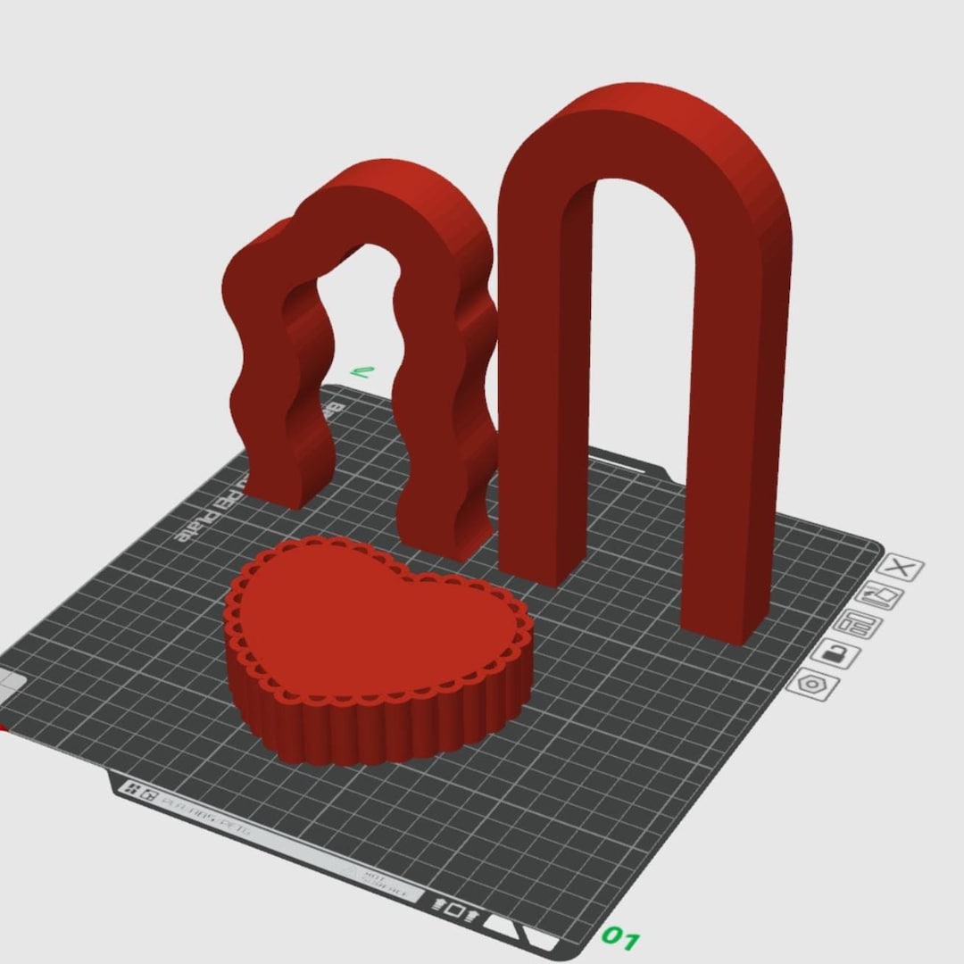 3D Printable Photography Props | Heart Riser, Arch Backdrop (STL ...