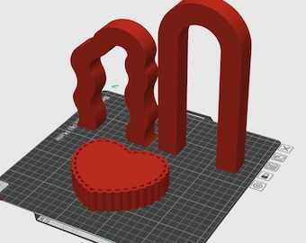 3D Printable Photography Props | Heart Riser, Arch Backdrop (STL Download)