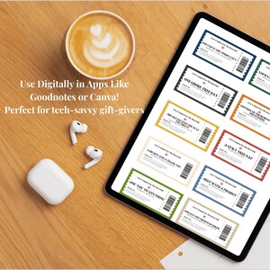 Printable Fathers Coupons Thoughtful Gift Idea DIY Coupon Book for Dad ...