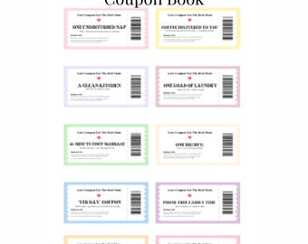 Printable Mother's Day Coupon Book: Gift of Time, Love (Digital Download)