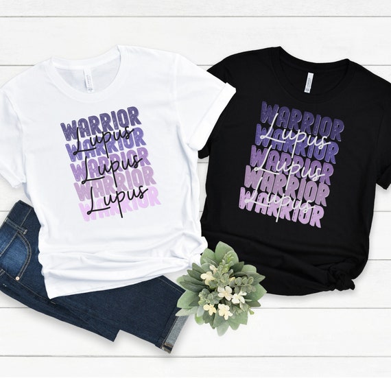 Lupus Fighter Warrior T-Shirt Clothing Apparel for Lupus Awareness Month of May Shirt Attire Wear for Lupus Awareness Walk Event