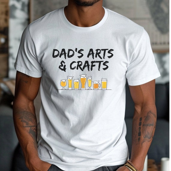 Humorous Dad Craft Beer Shirt - Popular Attire for Dad from Daughter or Son T-Shirt for Father's Day Gift Funny Beer Tee Apparel Stepdad