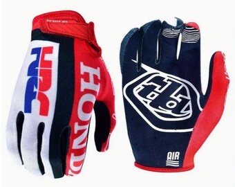 Guantes de motociclismo todoterreno Honda, guantes de motociclismo de montaña, guantes de motociclismo MX todoterreno versión equipo