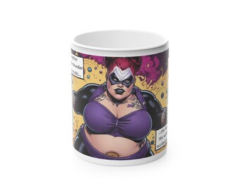 Magic Mug - Superpunk Style 1 (Her laughter echoes like thunder as chaos erupts, she has become the world's most accidental tornado)