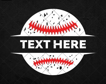 Baseball / Softball Name SVG: Shirt Schnittdatei (Digitaler Download)