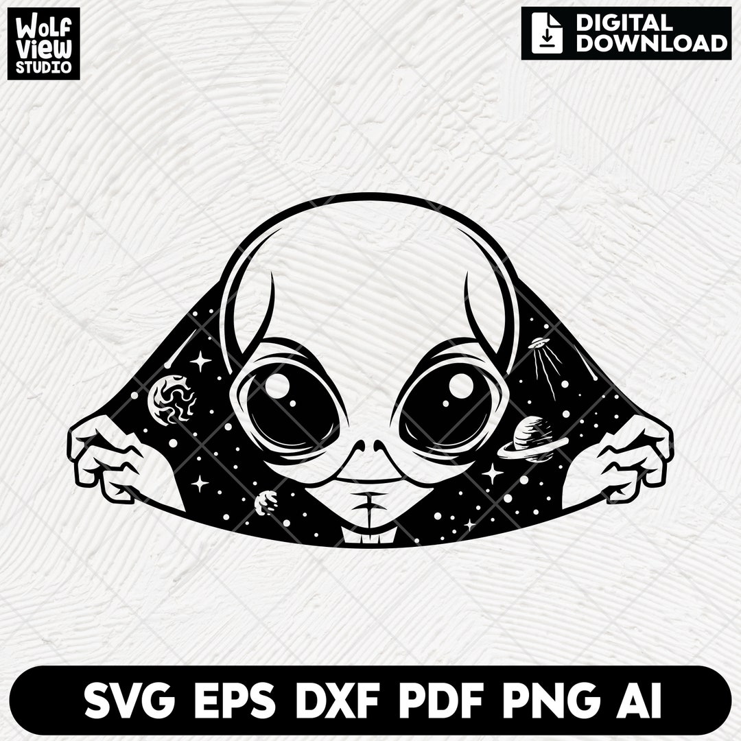 Alien Face Svg, Alien Svg, Alien Png, Alien Silhouette, Alien Shirt Svg