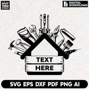 Repair Tools Svg, House Repair Builder Svg, House Repair Svg, Builder Svg, Repairman Svg, Repair Svg, Repair Cut files, Digital Download