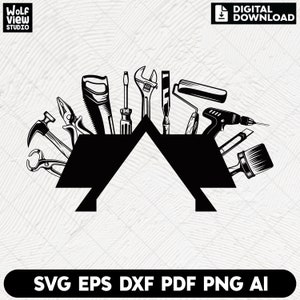 Repair Tools Svg, House Repair Builder Svg, Construction Svg, Repair Svg, Builder Svg, Repairman Svg, Repair Cut files, Digital Download