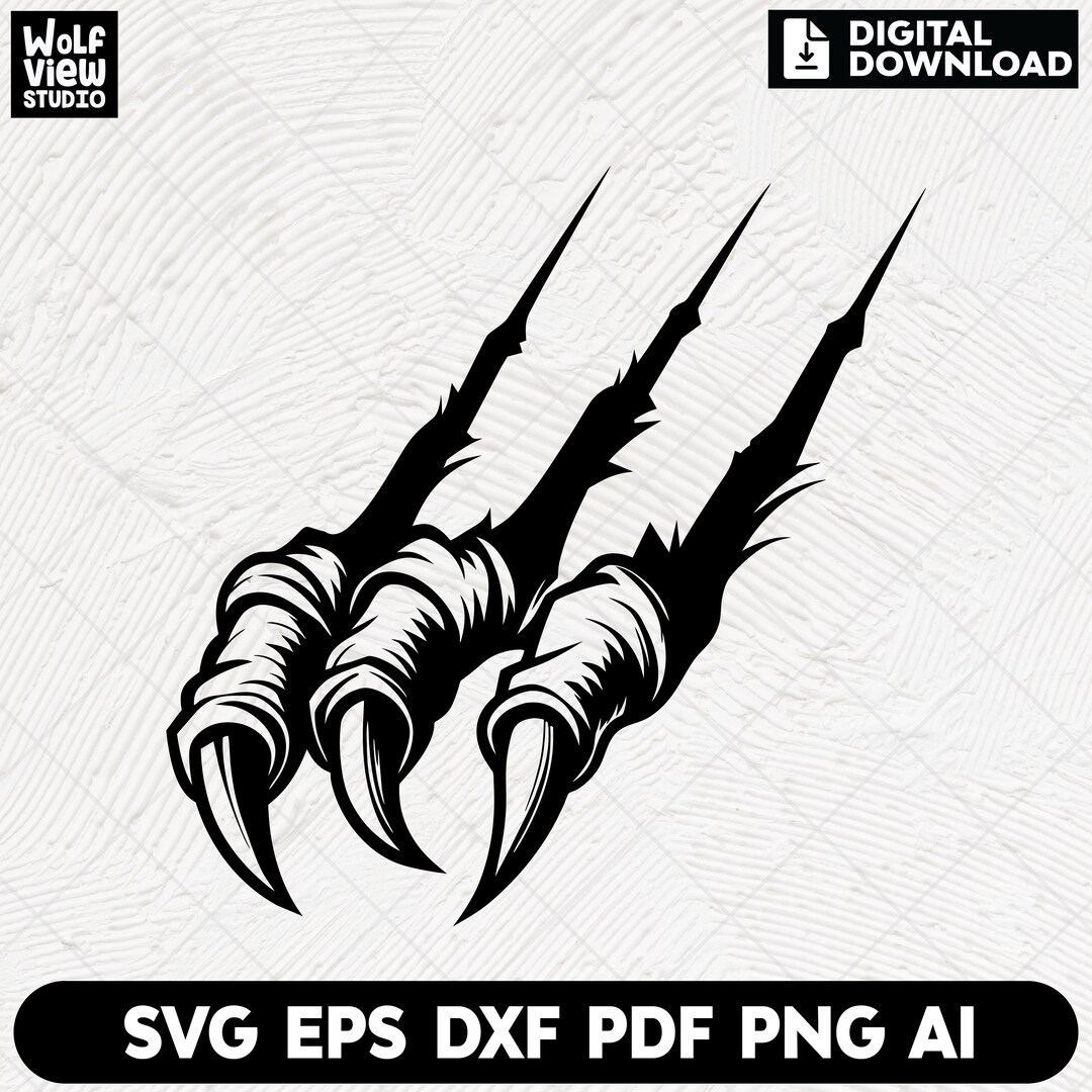 Dinosaur Claw SVG T rex Monster Cut Files digital Download Etsy