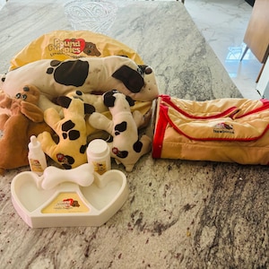 1980’s pound puppies and accessories