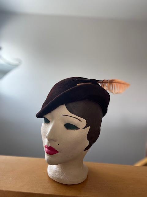 1940s Feather Hat - Etsy display picture 3