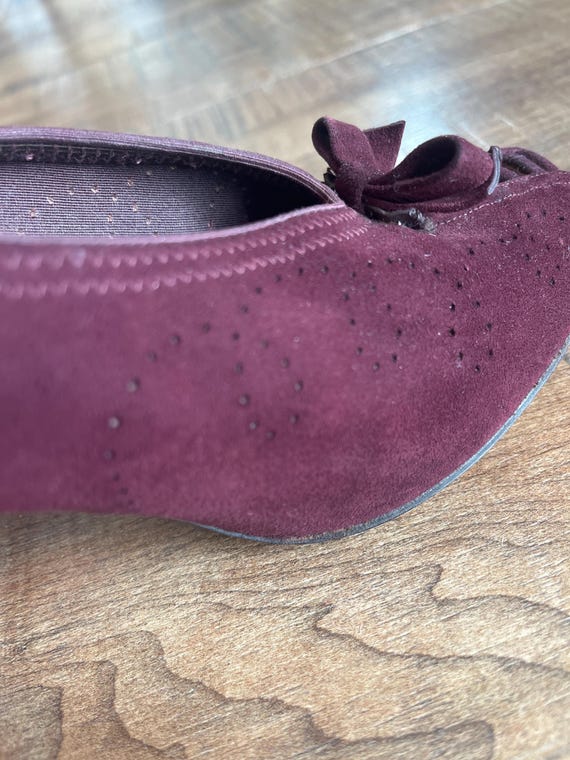 1940’s Burgundy Pumps - image 8