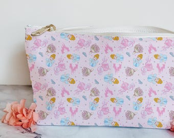Cinderella Makeup Bag, Disney Travel Pouch, Cosmetic Organizer, Pencil Pouch, Toiletry Case, Zipper Tote, Custom Stationary for Kids & Women