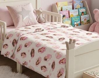 Piumone per bambini Disney Princess, set di biancheria da letto Rapunzel Cenerentola Ariel, arredamento per la camera dei bambini, coperta per la cameretta dei bambini, trapunta per la cameretta dei più piccoli