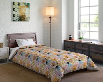 Nalle Puh småbarnstäcke, Disney sängkläder, barnrum, Disney heminredning, barnrum, mysiga sängkläder för barn, tjock Puh-filt