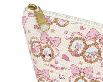 Disney Makeup Bag, Coquette Mickey Travel Pouch, Cosmetic Organizer, Pencil Pouch, Toiletry Case, Custom makeup bag, Stationary for Kids