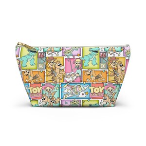 Toy Story Makeup Bag, Kids Pencil Pouch, Pixar Travel Cosmetic Case, Disney World Organizer, Woody Buzz Lightyear Gift Idea Stocking Stuffer image 3