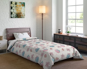 Piumino per bambini Disney Mermaid, biancheria da letto Disney, cameretta per bambini, arredamento Disney per la casa, cameretta dei bambini, biancheria da letto accogliente per bambine, piumone principessa Ariel