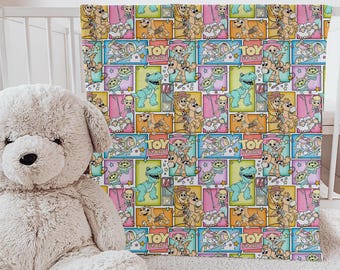 Toy Story deken Pixar Alien ultrazachte fleece deken komisch patroon decor kinderkamer kinderkamer cadeau voor jongen meisje Disney fan aangepaste gooien