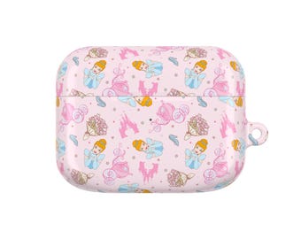 Etui na słuchawki AirPods Disney, etui na AirPod Pro Gen 1 2 3 4 z motywem księżniczek, etui na słuchawki AirPod Disney, Disney Bound, etui na Airpod 3 z motywem Kopciuszka, etui na Airpod 4