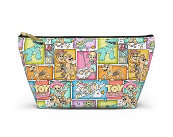 Toy Story Makeup Bag, Kids Pencil Pouch, Pixar Travel Cosmetic Case, Disney World Organizer, Woody Buzz Lightyear Gift Idea Stocking Stuffer