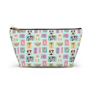 Minnie Mouse Travel Zipper Pouch, Disney Makeup Bag, Cosmetic Organizer, Kids Pencil Case, Magical Stationary, Women's Toiletry Bag Gift