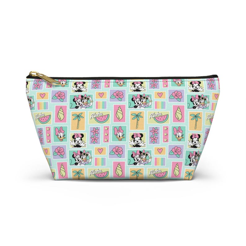 Minnie Mouse Travel Zipper Pouch, Disney Makeup Bag, Cosmetic Organizer, Kids Pencil Case, Magical Stationary, Women's Toiletry Bag Gift