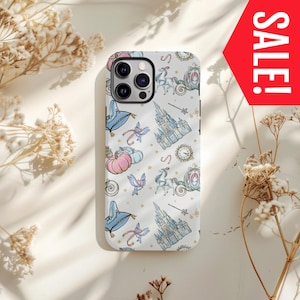 Disney Cinderella Phone Case, Princess iPhone 15, 16, 17 Pro Max Air Cover, Tough Disney Samsung Cases, Disney iPhone Case, Wireless Charge